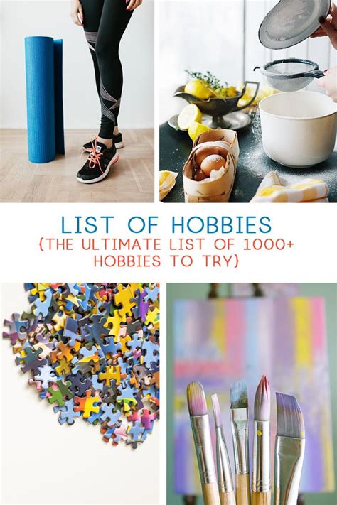 hobbijaid|List of Hobbies {The Ultimate List of 1000+ Hobbies to Try}